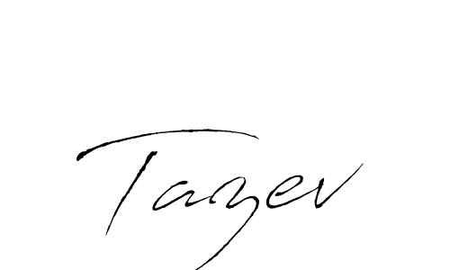 Tazev stylish signature style. Best Handwritten Sign (Antro_Vectra) for my name. Handwritten Signature Collection Ideas for my name Tazev. Tazev signature style 6 images and pictures png