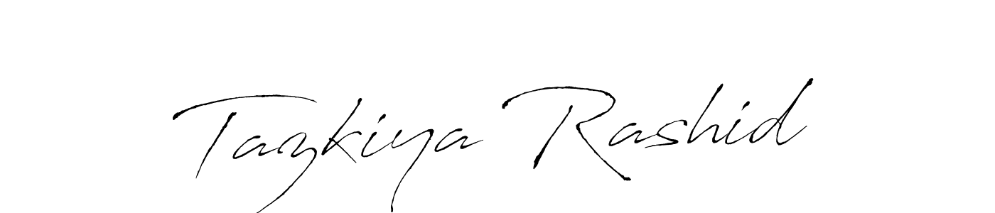 Use a signature maker to create a handwritten signature online. With this signature software, you can design (Antro_Vectra) your own signature for name Tazkiya Rashid. Tazkiya Rashid signature style 6 images and pictures png