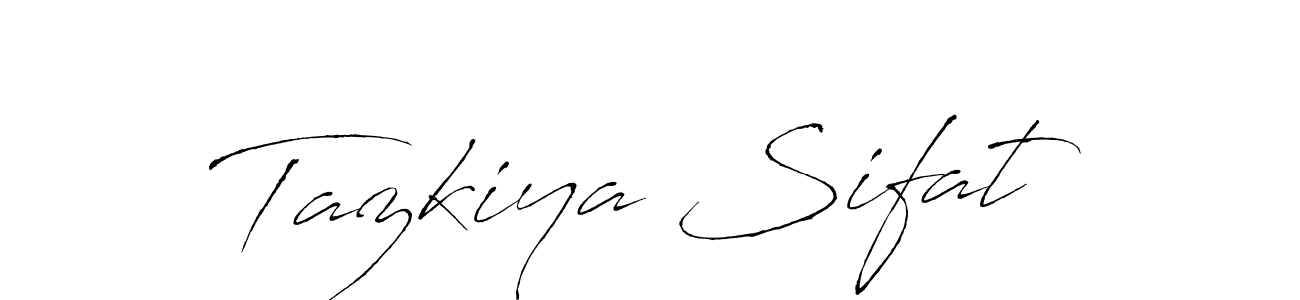 Similarly Antro_Vectra is the best handwritten signature design. Signature creator online .You can use it as an online autograph creator for name Tazkiya Sifat. Tazkiya Sifat signature style 6 images and pictures png