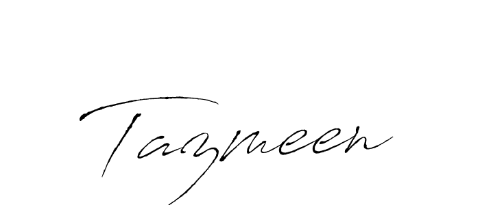 Use a signature maker to create a handwritten signature online. With this signature software, you can design (Antro_Vectra) your own signature for name Tazmeen. Tazmeen signature style 6 images and pictures png