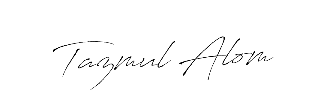 Use a signature maker to create a handwritten signature online. With this signature software, you can design (Antro_Vectra) your own signature for name Tazmul Alom. Tazmul Alom signature style 6 images and pictures png