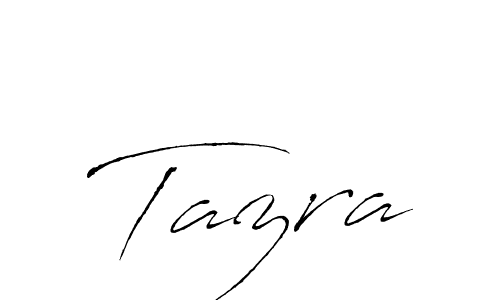 Design your own signature with our free online signature maker. With this signature software, you can create a handwritten (Antro_Vectra) signature for name Tazra. Tazra signature style 6 images and pictures png