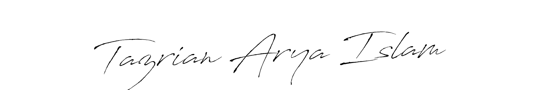 Antro_Vectra is a professional signature style that is perfect for those who want to add a touch of class to their signature. It is also a great choice for those who want to make their signature more unique. Get Tazrian Arya Islam name to fancy signature for free. Tazrian Arya Islam signature style 6 images and pictures png