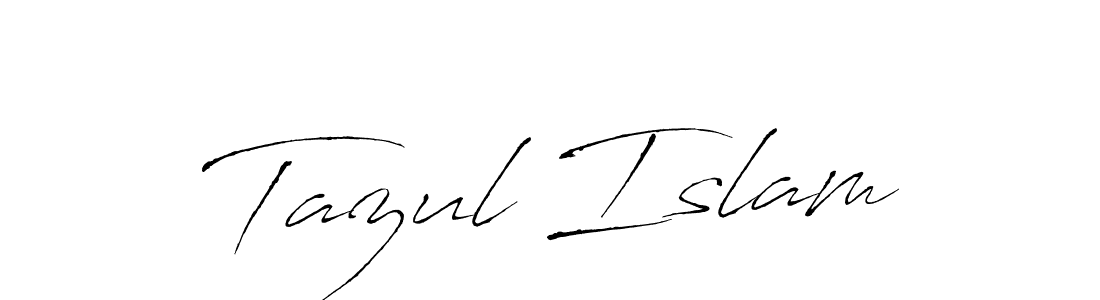 Use a signature maker to create a handwritten signature online. With this signature software, you can design (Antro_Vectra) your own signature for name Tazul Islam. Tazul Islam signature style 6 images and pictures png
