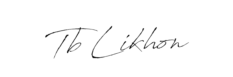 Tb Likhon stylish signature style. Best Handwritten Sign (Antro_Vectra) for my name. Handwritten Signature Collection Ideas for my name Tb Likhon. Tb Likhon signature style 6 images and pictures png