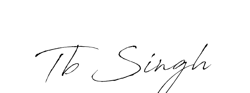 Tb Singh stylish signature style. Best Handwritten Sign (Antro_Vectra) for my name. Handwritten Signature Collection Ideas for my name Tb Singh. Tb Singh signature style 6 images and pictures png