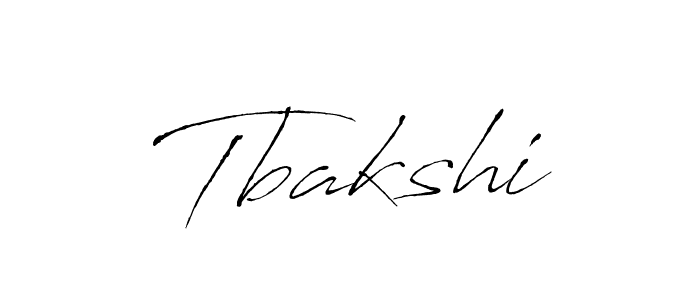 Create a beautiful signature design for name Tbakshi. With this signature (Antro_Vectra) fonts, you can make a handwritten signature for free. Tbakshi signature style 6 images and pictures png