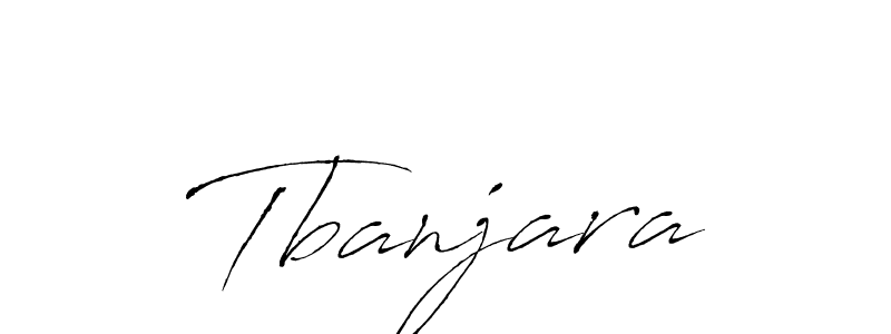 How to make Tbanjara signature? Antro_Vectra is a professional autograph style. Create handwritten signature for Tbanjara name. Tbanjara signature style 6 images and pictures png