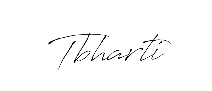 Make a beautiful signature design for name Tbharti. With this signature (Antro_Vectra) style, you can create a handwritten signature for free. Tbharti signature style 6 images and pictures png
