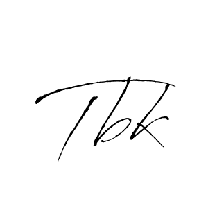 How to make Tbk name signature. Use Antro_Vectra style for creating short signs online. This is the latest handwritten sign. Tbk signature style 6 images and pictures png