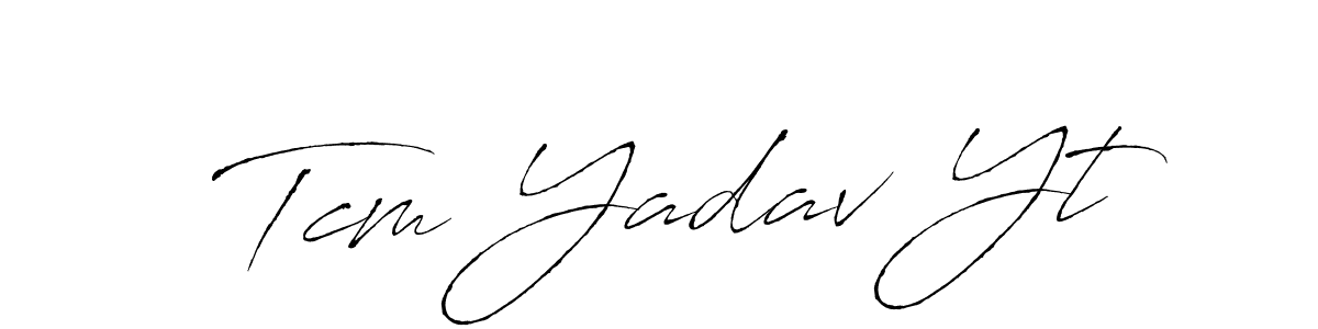 Make a beautiful signature design for name Tcm Yadav Yt. Use this online signature maker to create a handwritten signature for free. Tcm Yadav Yt signature style 6 images and pictures png