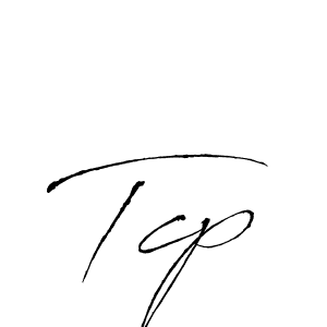 Make a beautiful signature design for name Tcp. With this signature (Antro_Vectra) style, you can create a handwritten signature for free. Tcp signature style 6 images and pictures png