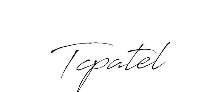 The best way (Antro_Vectra) to make a short signature is to pick only two or three words in your name. The name Tcpatel include a total of six letters. For converting this name. Tcpatel signature style 6 images and pictures png
