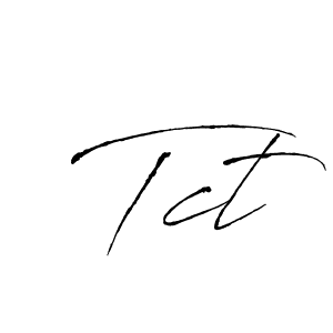 Antro_Vectra is a professional signature style that is perfect for those who want to add a touch of class to their signature. It is also a great choice for those who want to make their signature more unique. Get Tct name to fancy signature for free. Tct signature style 6 images and pictures png