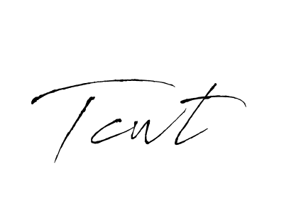 Make a beautiful signature design for name Tcwt. With this signature (Antro_Vectra) style, you can create a handwritten signature for free. Tcwt signature style 6 images and pictures png