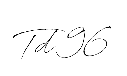 Create a beautiful signature design for name Td 96. With this signature (Antro_Vectra) fonts, you can make a handwritten signature for free. Td 96 signature style 6 images and pictures png