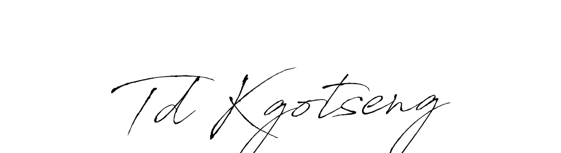 This is the best signature style for the Td Kgotseng name. Also you like these signature font (Antro_Vectra). Mix name signature. Td Kgotseng signature style 6 images and pictures png