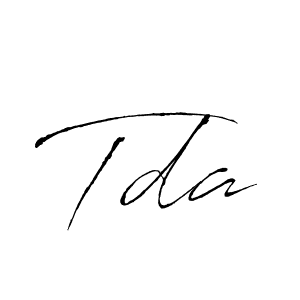 Tda stylish signature style. Best Handwritten Sign (Antro_Vectra) for my name. Handwritten Signature Collection Ideas for my name Tda. Tda signature style 6 images and pictures png