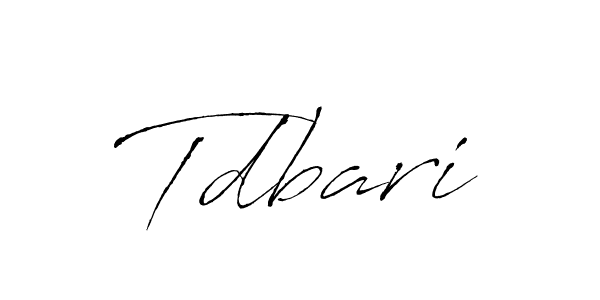 It looks lik you need a new signature style for name Tdbari. Design unique handwritten (Antro_Vectra) signature with our free signature maker in just a few clicks. Tdbari signature style 6 images and pictures png