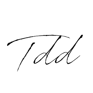 How to make Tdd name signature. Use Antro_Vectra style for creating short signs online. This is the latest handwritten sign. Tdd signature style 6 images and pictures png