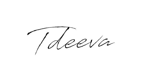 Create a beautiful signature design for name Tdeeva. With this signature (Antro_Vectra) fonts, you can make a handwritten signature for free. Tdeeva signature style 6 images and pictures png