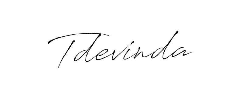 You should practise on your own different ways (Antro_Vectra) to write your name (Tdevinda) in signature. don't let someone else do it for you. Tdevinda signature style 6 images and pictures png