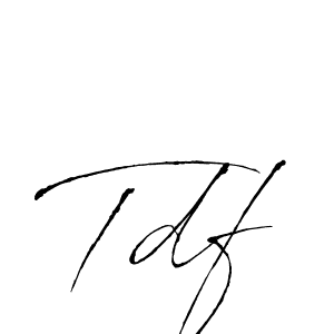 The best way (Antro_Vectra) to make a short signature is to pick only two or three words in your name. The name Tdf include a total of six letters. For converting this name. Tdf signature style 6 images and pictures png