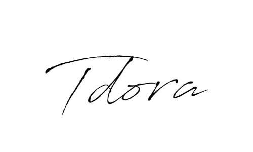 Design your own signature with our free online signature maker. With this signature software, you can create a handwritten (Antro_Vectra) signature for name Tdora. Tdora signature style 6 images and pictures png