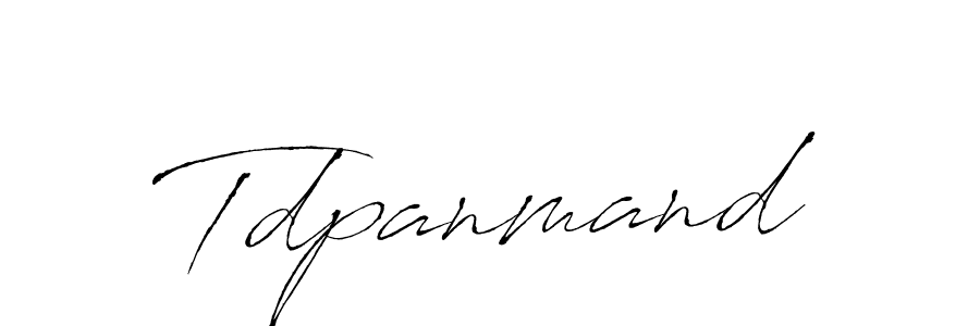 Make a beautiful signature design for name Tdpanmand. Use this online signature maker to create a handwritten signature for free. Tdpanmand signature style 6 images and pictures png