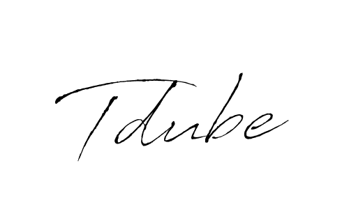 Create a beautiful signature design for name Tdube. With this signature (Antro_Vectra) fonts, you can make a handwritten signature for free. Tdube signature style 6 images and pictures png