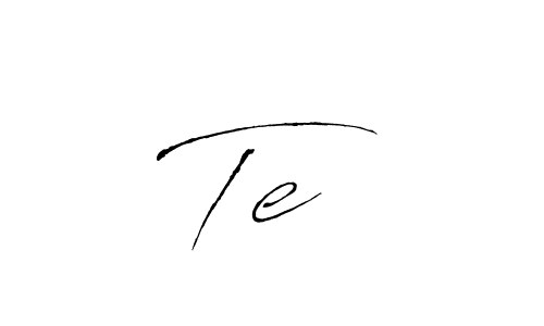 Make a beautiful signature design for name Te•. With this signature (Antro_Vectra) style, you can create a handwritten signature for free. Te• signature style 6 images and pictures png