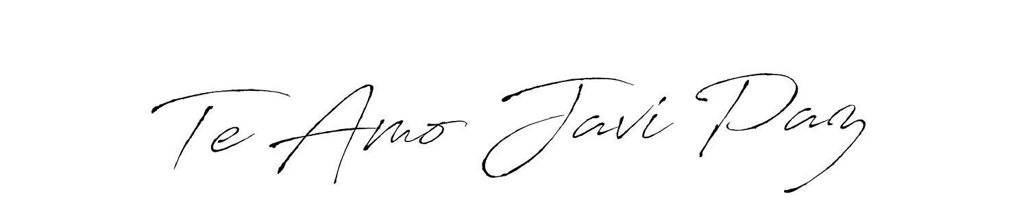 Also we have Te Amo Javi Paz name is the best signature style. Create professional handwritten signature collection using Antro_Vectra autograph style. Te Amo Javi Paz signature style 6 images and pictures png