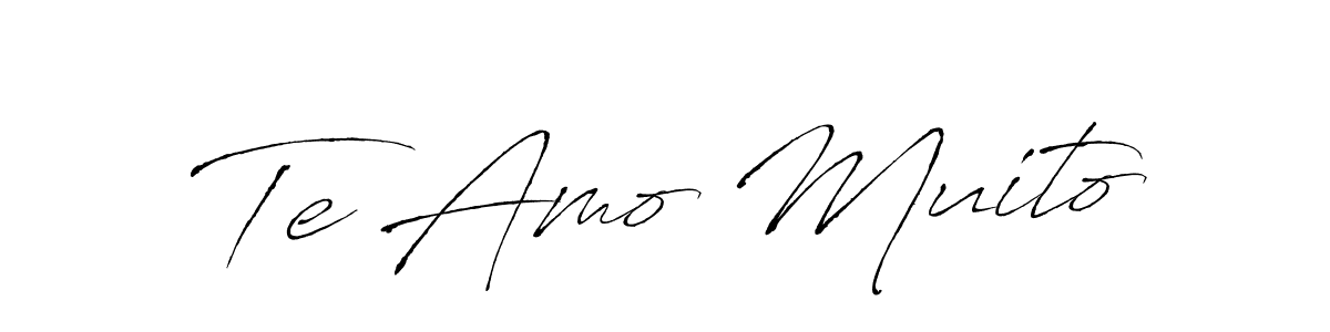 How to make Te Amo Muito signature? Antro_Vectra is a professional autograph style. Create handwritten signature for Te Amo Muito name. Te Amo Muito signature style 6 images and pictures png