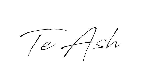 Create a beautiful signature design for name Te Ash. With this signature (Antro_Vectra) fonts, you can make a handwritten signature for free. Te Ash signature style 6 images and pictures png