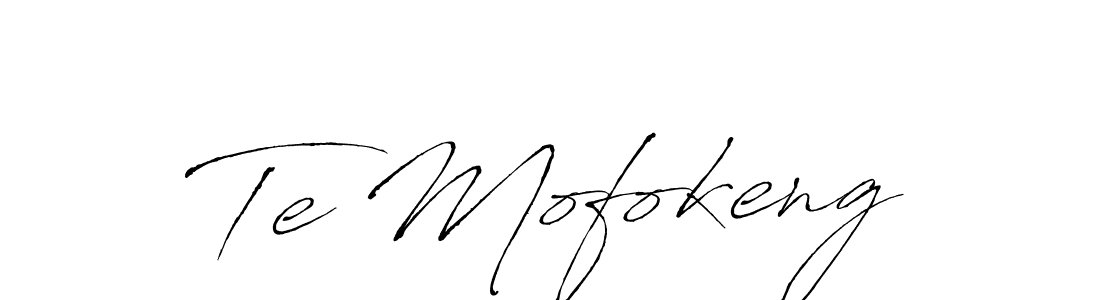Also we have Te Mofokeng name is the best signature style. Create professional handwritten signature collection using Antro_Vectra autograph style. Te Mofokeng signature style 6 images and pictures png
