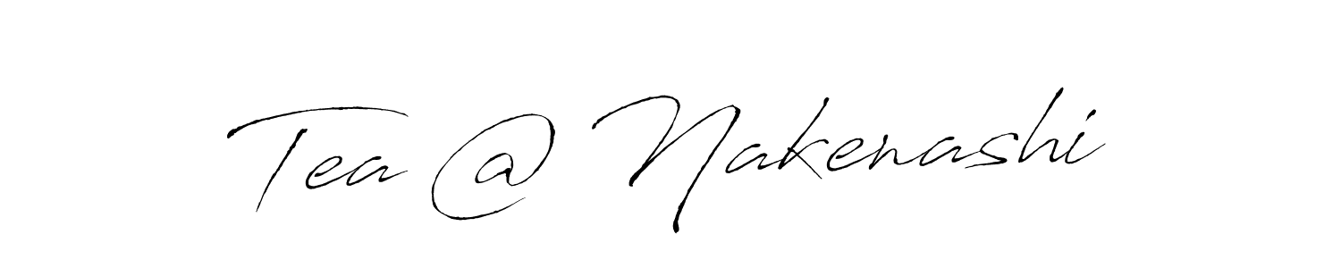 Use a signature maker to create a handwritten signature online. With this signature software, you can design (Antro_Vectra) your own signature for name Tea @ Nakenashi. Tea @ Nakenashi signature style 6 images and pictures png