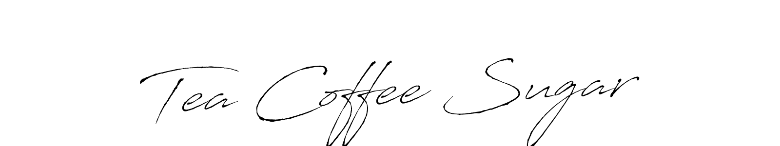 Make a beautiful signature design for name Tea Coffee Sugar. With this signature (Antro_Vectra) style, you can create a handwritten signature for free. Tea Coffee Sugar signature style 6 images and pictures png