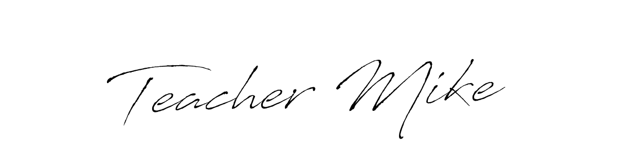 Make a beautiful signature design for name Teacher Mike. With this signature (Antro_Vectra) style, you can create a handwritten signature for free. Teacher Mike signature style 6 images and pictures png