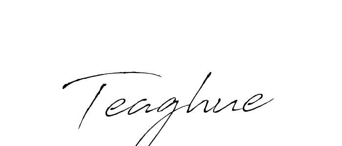 Create a beautiful signature design for name Teaghue. With this signature (Antro_Vectra) fonts, you can make a handwritten signature for free. Teaghue signature style 6 images and pictures png