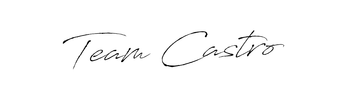 How to make Team Castro signature? Antro_Vectra is a professional autograph style. Create handwritten signature for Team Castro name. Team Castro signature style 6 images and pictures png