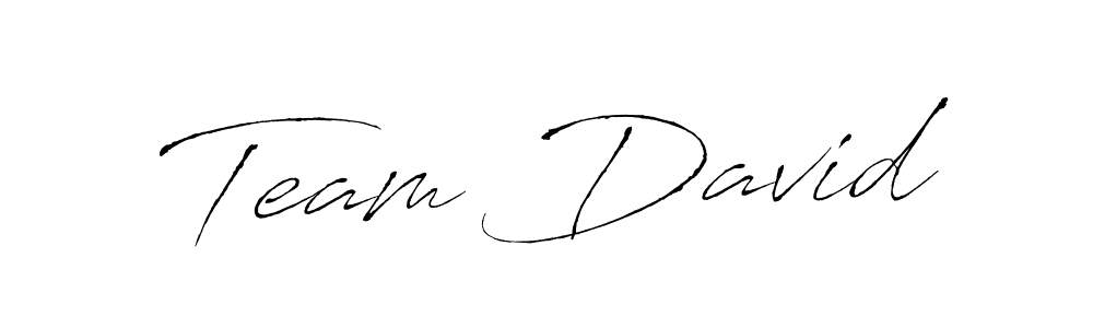 Create a beautiful signature design for name Team David. With this signature (Antro_Vectra) fonts, you can make a handwritten signature for free. Team David signature style 6 images and pictures png