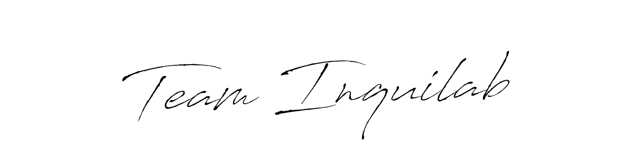 Also You can easily find your signature by using the search form. We will create Team Inquilab name handwritten signature images for you free of cost using Antro_Vectra sign style. Team Inquilab signature style 6 images and pictures png