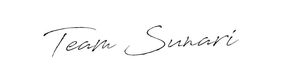 Similarly Antro_Vectra is the best handwritten signature design. Signature creator online .You can use it as an online autograph creator for name Team Sunari. Team Sunari signature style 6 images and pictures png