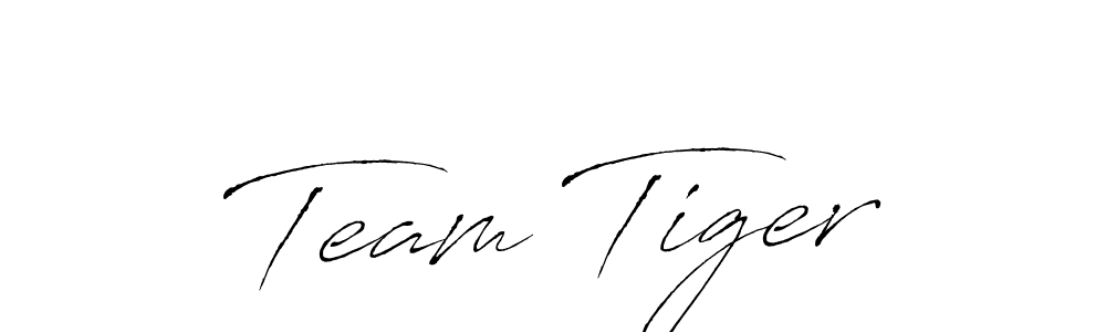 How to make Team Tiger signature? Antro_Vectra is a professional autograph style. Create handwritten signature for Team Tiger name. Team Tiger signature style 6 images and pictures png