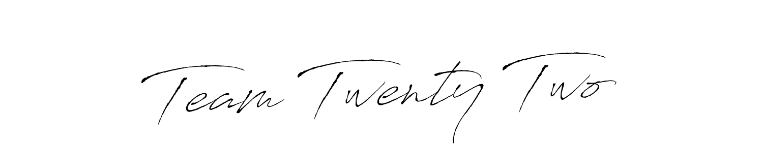 It looks lik you need a new signature style for name Team Twenty Two. Design unique handwritten (Antro_Vectra) signature with our free signature maker in just a few clicks. Team Twenty Two signature style 6 images and pictures png