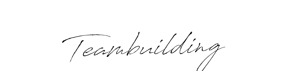 Make a beautiful signature design for name Teambuilding. With this signature (Antro_Vectra) style, you can create a handwritten signature for free. Teambuilding signature style 6 images and pictures png