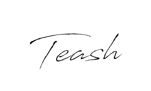 Create a beautiful signature design for name Teash. With this signature (Antro_Vectra) fonts, you can make a handwritten signature for free. Teash signature style 6 images and pictures png