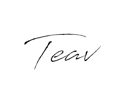 The best way (Antro_Vectra) to make a short signature is to pick only two or three words in your name. The name Teav include a total of six letters. For converting this name. Teav signature style 6 images and pictures png