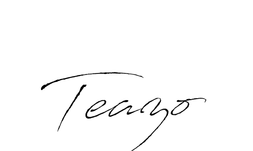 How to make Teazo name signature. Use Antro_Vectra style for creating short signs online. This is the latest handwritten sign. Teazo signature style 6 images and pictures png