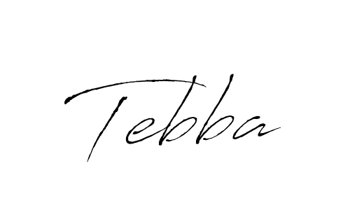 Design your own signature with our free online signature maker. With this signature software, you can create a handwritten (Antro_Vectra) signature for name Tebba. Tebba signature style 6 images and pictures png